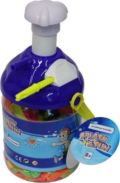 Produktbild: Splash & Fun Wasserbombenpumpe, inklusive 150 Wasserbomben