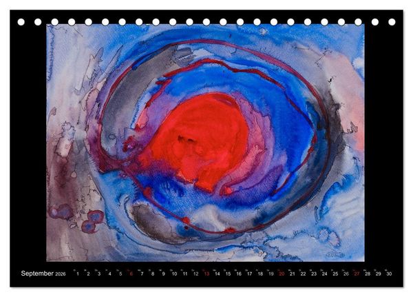 Produktbild: Feinste Aquarelle (Tischkalender 2026 DIN A5 quer), CALVENDO Monatskalender