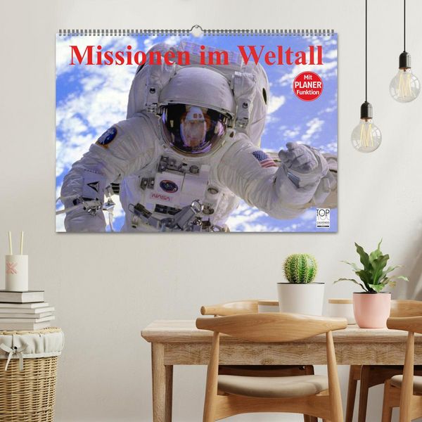 Produktbild: Missionen im Weltall (Wandkalender 2026 DIN A2 quer), CALVENDO Monatskalender