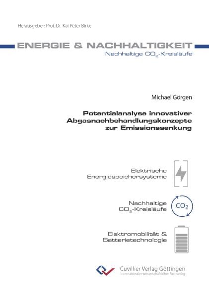 Produktbild: Potentialanalyse innovativer Abgasnachbehandlungskonzepte zur Emissionssenkung