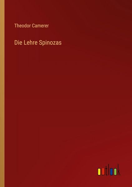 Produktbild: Die Lehre Spinozas