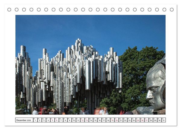 Produktbild: Helsinki - Die wei&szlig;e Stadt des Nordens (Tischkalender 2026 DIN A5 quer), CALVENDO Monatskalender