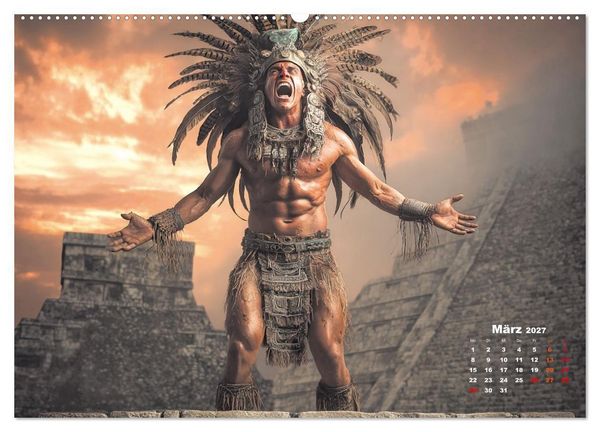 Produktbild: Azteken - Im Glanz der ewigen Sonne (Wandkalender 2027 DIN A2 quer), CALVENDO Monatskalender