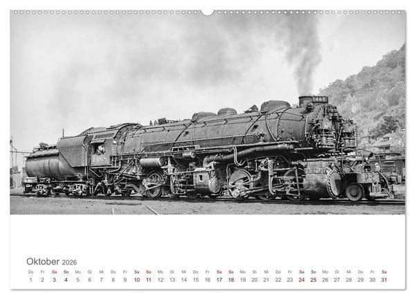 Produktbild: US-Dampflokomotiven (hochwertiger Premium Wandkalender 2026 DIN A2 quer), Kunstdruck in Hochglanz