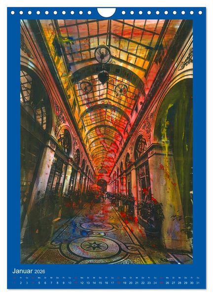 Produktbild: bemaltes Paris (Wandkalender 2026 DIN A4 hoch), CALVENDO Monatskalender