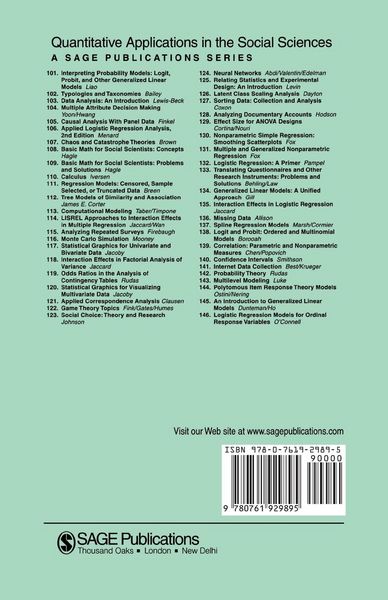 Produktbild: Logistic Regression Models for Ordinal Response Variables
