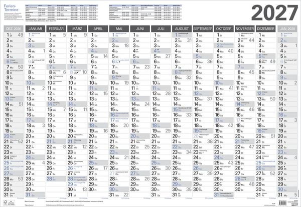 Produktbild: Gro&szlig;er Wandtimer 2027