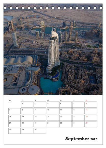 Produktbild: Vertical Dubai 2026 (Tischkalender 2026 DIN A5 hoch), CALVENDO Monatskalender