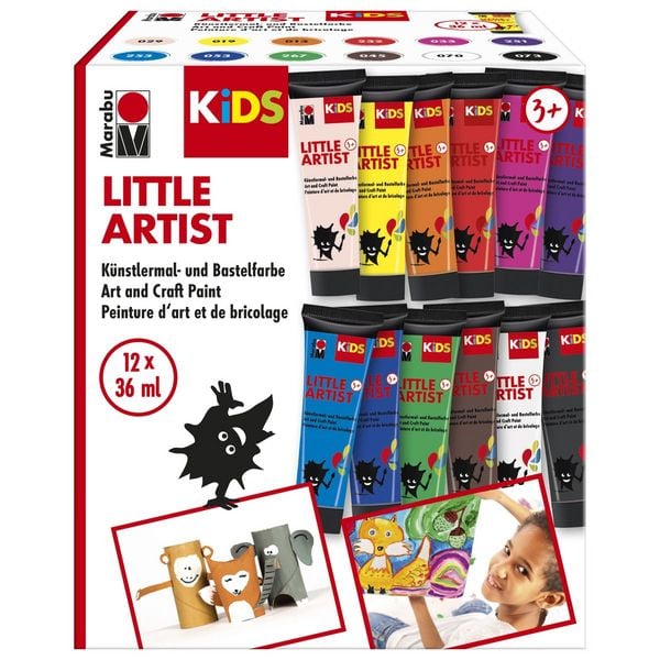 Produktbild: Marabu KiDS Malfarbe Little Artist 12x36ml