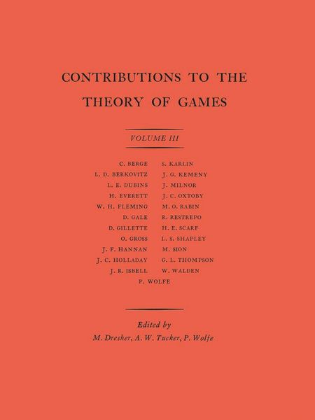 Produktbild: Contributions to the Theory of Games, Volume III
