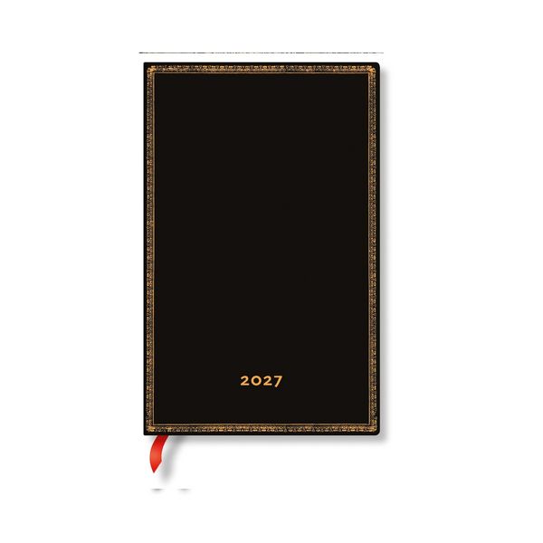 Produktbild: 2027 Black Edition Maxi Horizontal Hardcover 12-Month Weekly Planner, 160pg, 100gsm by Paperblanks (Black Edition)