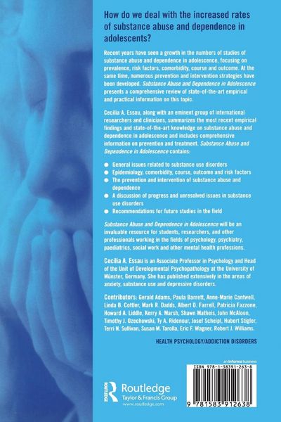 Produktbild: Substance Abuse and Dependence in Adolescence
