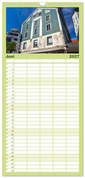 Produktbild: Familienplaner 2027 - Friedrichshafen am Bodensee mit 5 Spalten (Wandkalender, 21 x 45 cm) CALVENDO