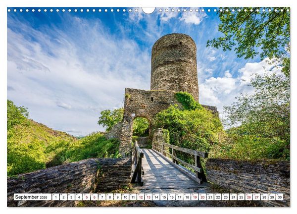 Produktbild: Burgen des Hunsr&uuml;cks (Wandkalender 2026 DIN A3 quer), CALVENDO Monatskalender