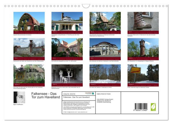 Produktbild: Falkensee - Das Tor zum Havelland (Wandkalender 2026 DIN A3 quer), CALVENDO Monatskalender