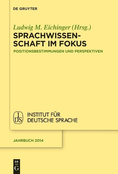 Produktbild: Sprachwissenschaft im Fokus