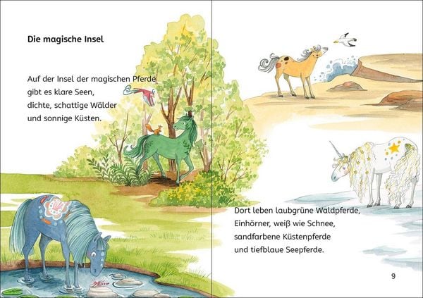 Produktbild: Lesel&ouml;wen 1. Klasse - Die Insel der magischen Pferde