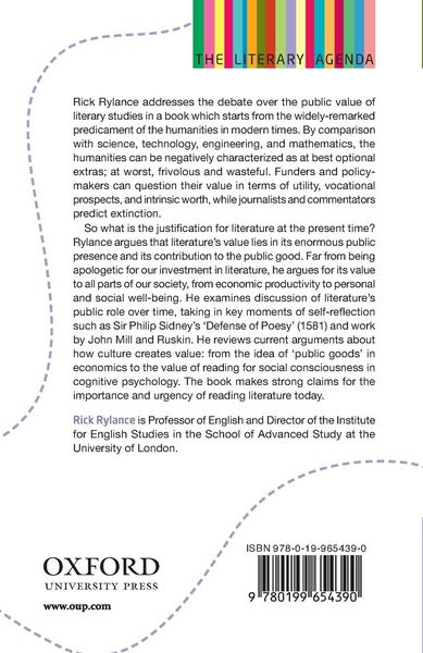 Produktbild: Literature and the Public Good