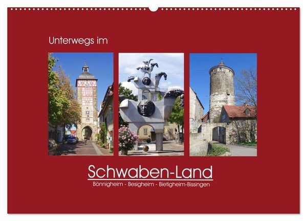 Produktbild: Unterwegs im Schwaben-Land (Wandkalender 2026 DIN A2 quer), CALVENDO Monatskalender