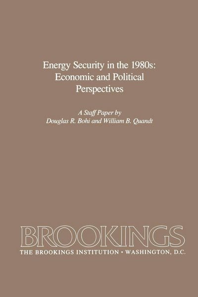 Produktbild: Energy Security in the 1980s