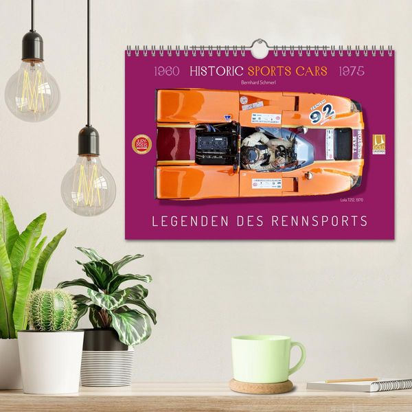 Produktbild: Legenden des Rennsports Historic Sports Cars 1960-1975 (Wandkalender 2026 DIN A4 quer), CALVENDO Monatskalender