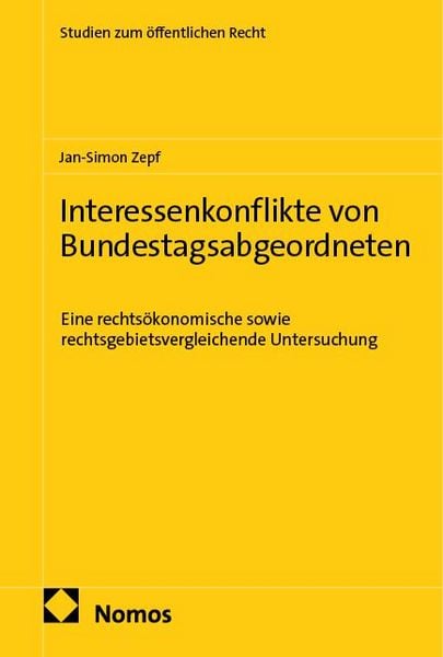 Produktbild: Interessenkonflikte von Bundestagsabgeordneten
