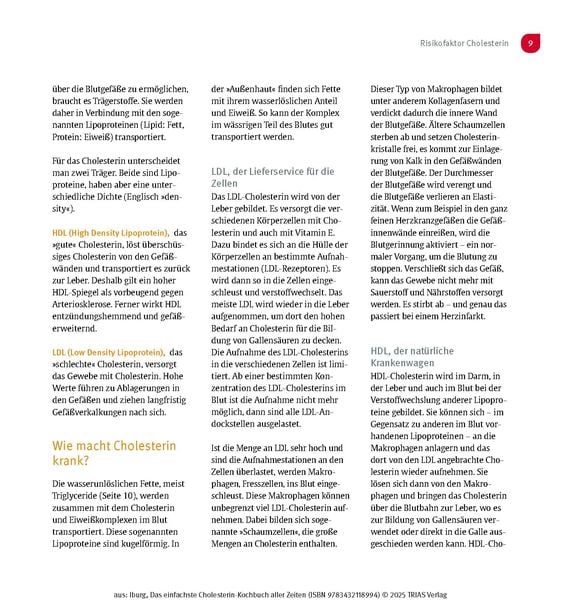 Das einfachste Cholesterin-Kochbuch aller Zeiten