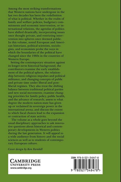 Produktbild: Changing Boundaries of the Political