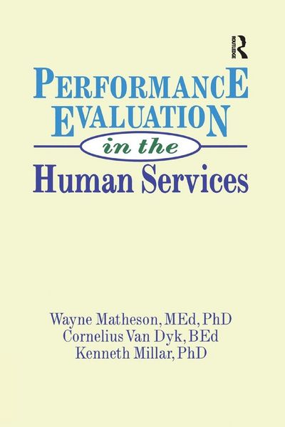 Produktbild: Performance Evaluation in the Human Services