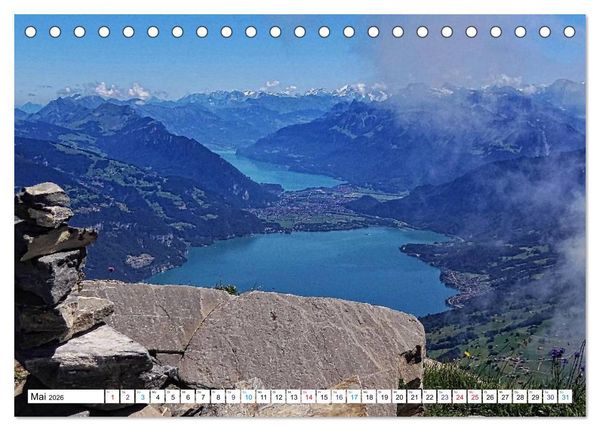 Produktbild: Gr&uuml;ezi . Landschaften in der Schweiz (Tischkalender 2026 DIN A5 quer), CALVENDO Monatskalender