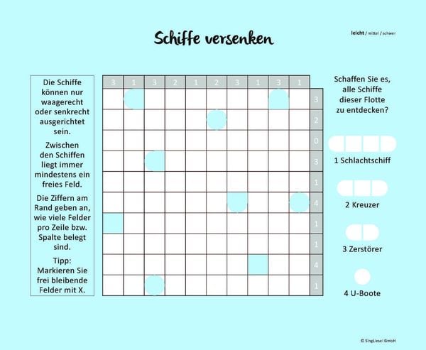 Produktbild: Schiffe versenken f&uuml;r 1 Spieler 1