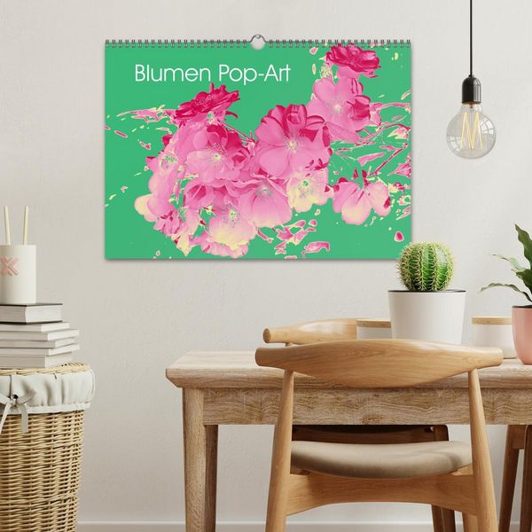 Produktbild: Blumen Pop-Art (Wandkalender 2027 DIN A3 quer), CALVENDO Monatskalender