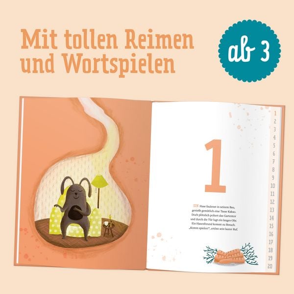 Produktbild: 1-2-3 kommt ein Hase vorbei