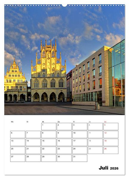 Produktbild: M&uuml;nster entdecken (Wandkalender 2026 DIN A2 hoch), CALVENDO Monatskalender