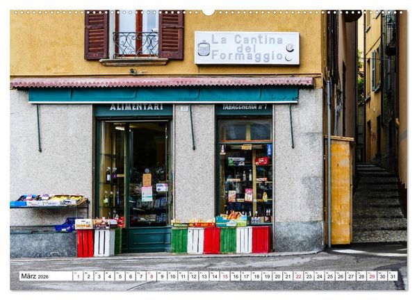 Produktbild: Bezaubernder Comer See (hochwertiger Premium Wandkalender 2026 DIN A2 quer), Kunstdruck in Hochglanz