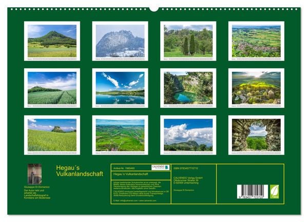 Produktbild: Hegau&acute;s Vulkanlandschaft (hochwertiger Premium Wandkalender 2026 DIN A2 quer), Kunstdruck in Hochglanz