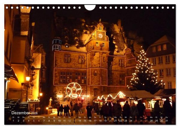 Produktbild: Marburg 2026 (Wandkalender 2026 DIN A4 quer), CALVENDO Monatskalender