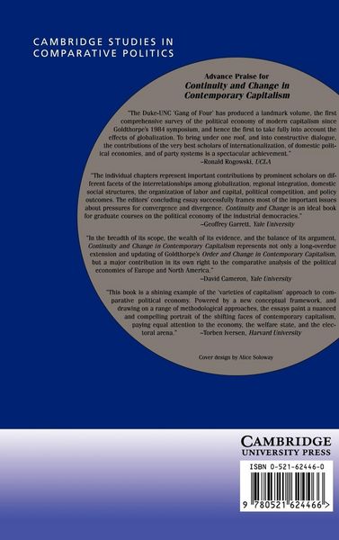 Produktbild: Continuity and Change in Contemporary Capitalism