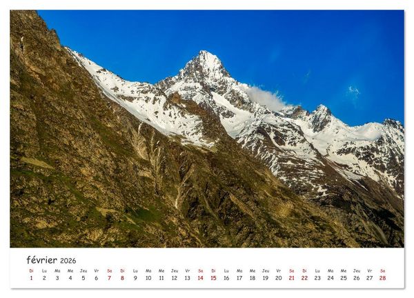 Produktbild: Les hauts de Belledonne les Alpes vues du ciel (Calendrier mural 2026 DIN A4 vertical), CALVENDO calendrier mensuel