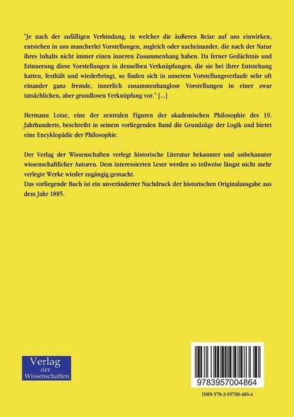 Produktbild: Grundz&uuml;ge der Logik und Encyklop&auml;die der Philosophie