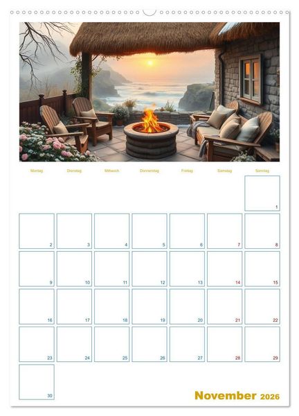Produktbild: Cottagetr&auml;ume - Ein Jahr voller l&auml;ndlicher Magie (hochwertiger Premium Wandkalender 2026 DIN A2 hoch), Kunstdruck in Hochglanz