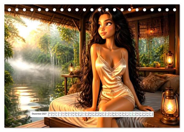 Produktbild: Valentina - Dort schlafen, wovon andere nur tr&auml;umen (Tischkalender 2027 DIN A5 quer), CALVENDO Monatskalender