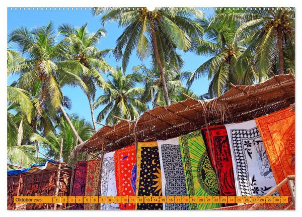 Produktbild: Indien - Goa Hindus Hippies Hare-Krishna (hochwertiger Premium Wandkalender 2026 DIN A2 quer), Kunstdruck in Hochglanz