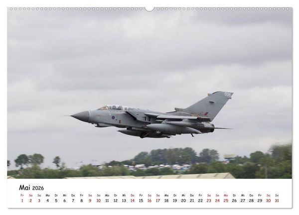 Produktbild: Milit&auml;rjets Panavia Tornado (hochwertiger Premium Wandkalender 2026 DIN A2 quer), Kunstdruck in Hochglanz