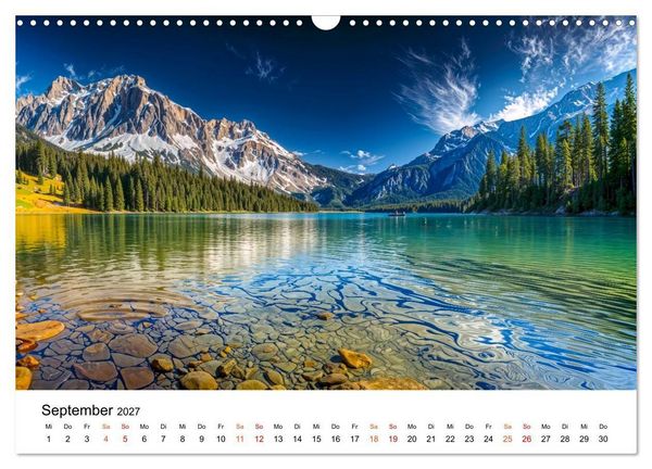 Produktbild: Kanada - zwischen Seen, Bergen und K&uuml;sten (Wandkalender 2027 DIN A3 quer), CALVENDO Monatskalender