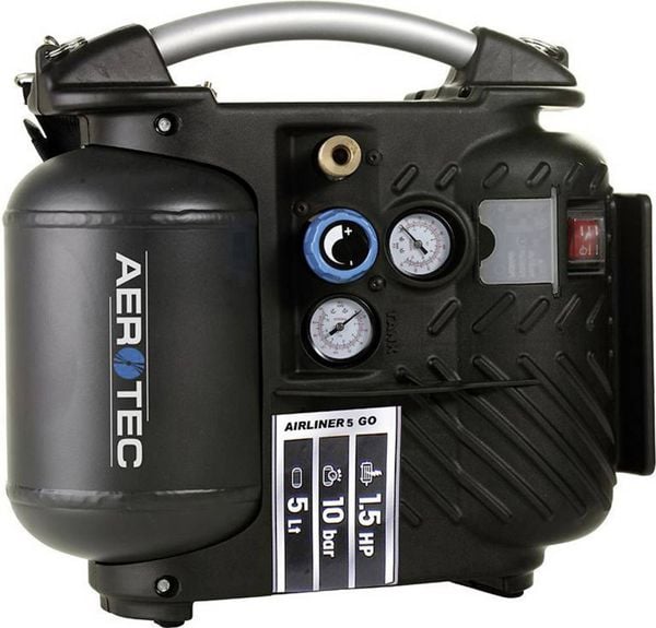 Produktbild: Kompressor Aerotec Airliner 5 GO 200l/min 10bar 1,1 kW 230 V,50 Hz 5l AEROTEC