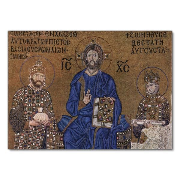 Produktbild: Lais Puzzle Byzantinischer Mosaizist um 1020 - Thronender und segnender Christus zwischen Kaiser und Kaiserin 1000 Teile