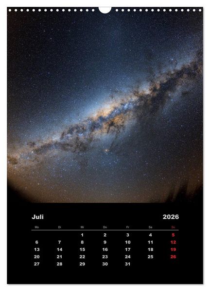 Produktbild: Astronomie 2026 (Wandkalender 2026 DIN A3 hoch), CALVENDO Monatskalender
