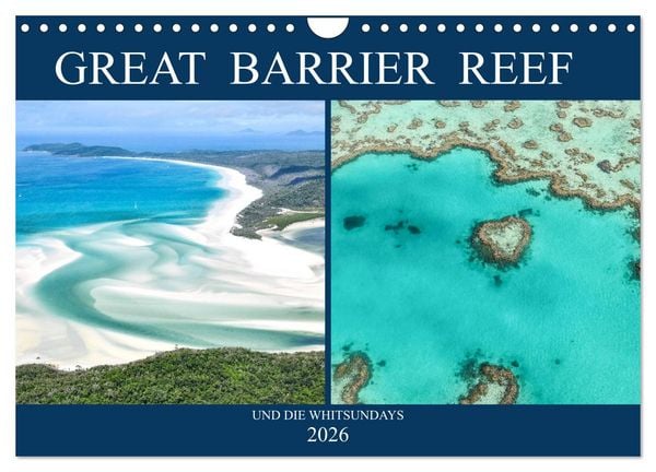 Produktbild: Great Barrier Reef und die Whitsundays (Wandkalender 2026 DIN A4 quer), CALVENDO Monatskalender