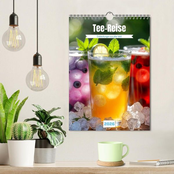 Produktbild: Tee-Reise - Entdeckungen aus aller Welt (Wandkalender 2026 DIN A4 hoch), CALVENDO Monatskalender